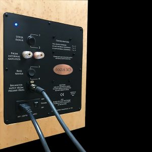Legacy Audio internally amplified Focus XD Loudspeakers back panel