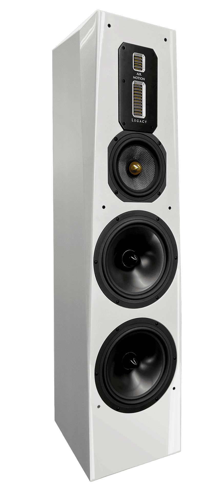 Legacy Audio Signature XD Self Powered Integrated Amplifier Tower Floor Standing Speaker in White Pearl Product Image