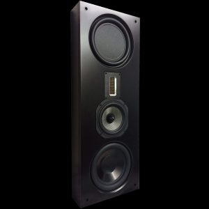 Legacy Silhouette On-Wall speaker for surround and home theater - Front in Black