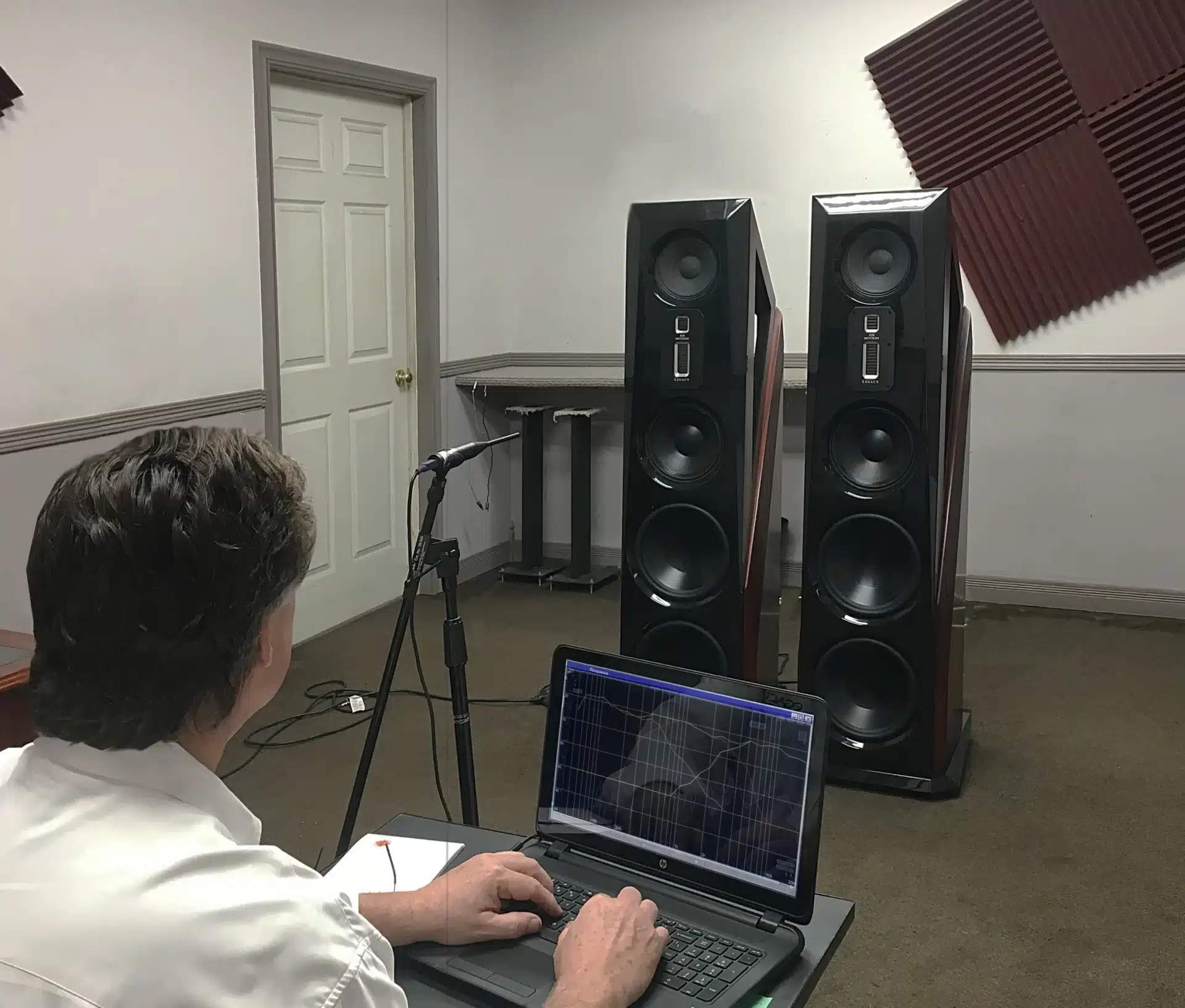 Bill Dudleston tuning Aeris XD speakers